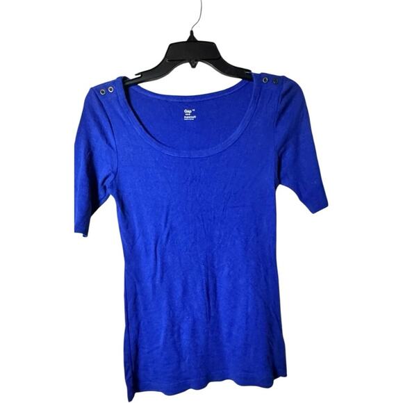 GAP Tops - Gap Supersoft Women's BlueShort Sleeve Top Sz XS